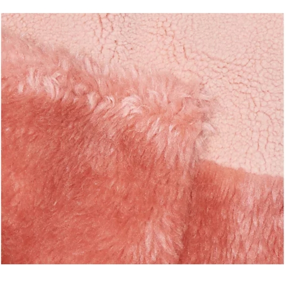 Koolaburra by UGG Women S Pink Rose Full Zip Hooded Faux Fur Fuzzy Jacke… - Picture 11 of 13